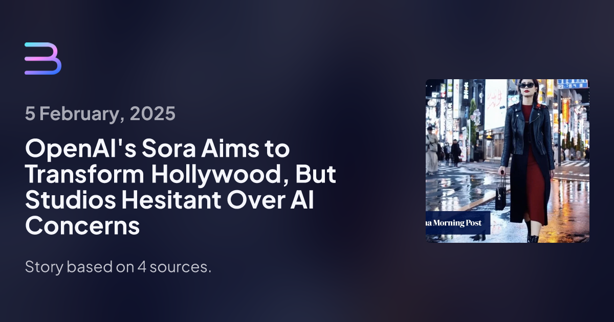 OpenAI's Sora Faces Studio Hesitation Amid Hollywood's AI Concerns