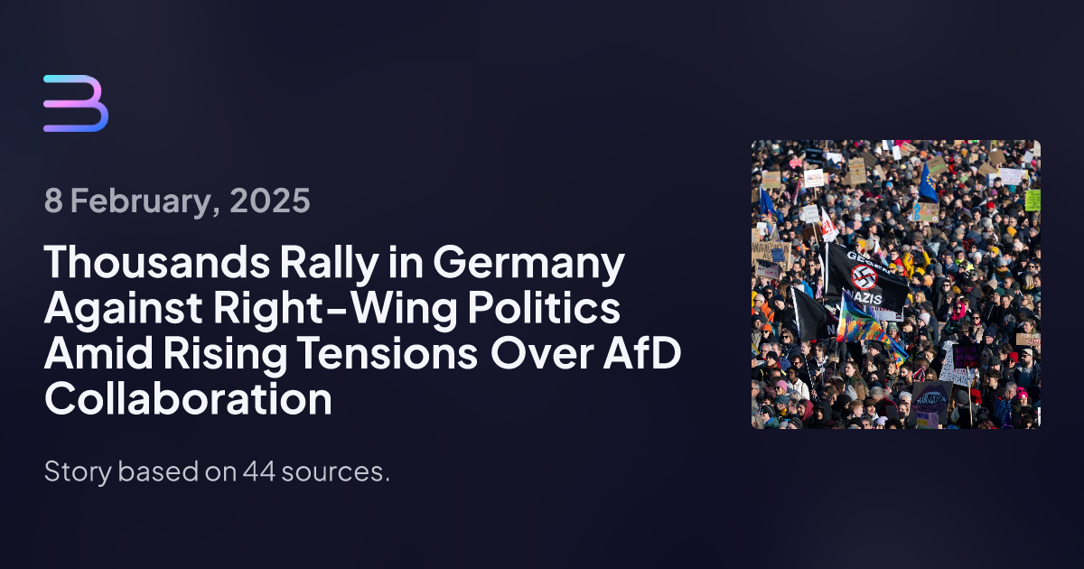 24,000 Rally in Hannover Against AfD: Democracy and Tolerance at Stake