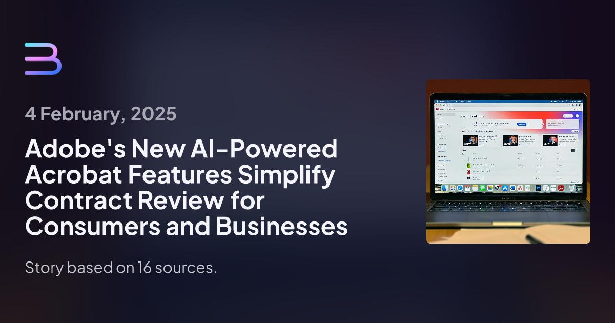 Adobe Unveils AI-Powered Acrobat Assistant to Revolutionize Contract Management Efficiency