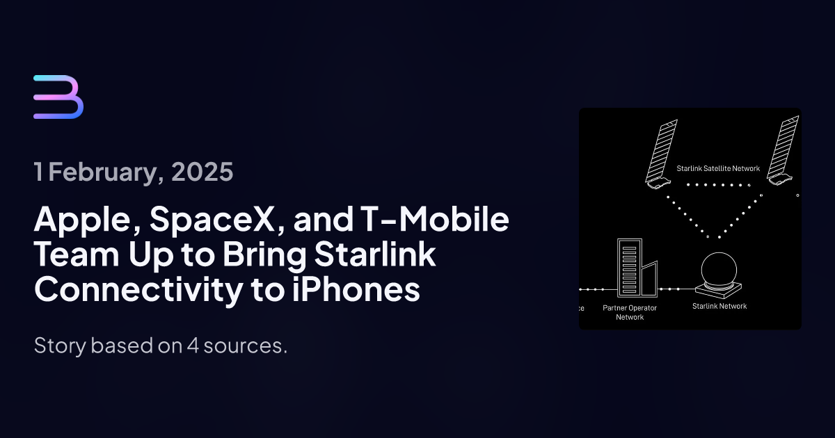 Apple, SpaceX, and T-Mobile Team Up to Bring Starlink Connectivity to iPhones