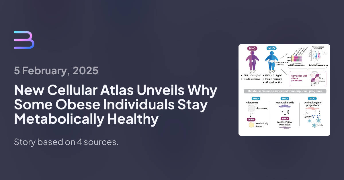 New Cellular Atlas Unveils Why Some Obese Individuals Stay Metabolically Healthy