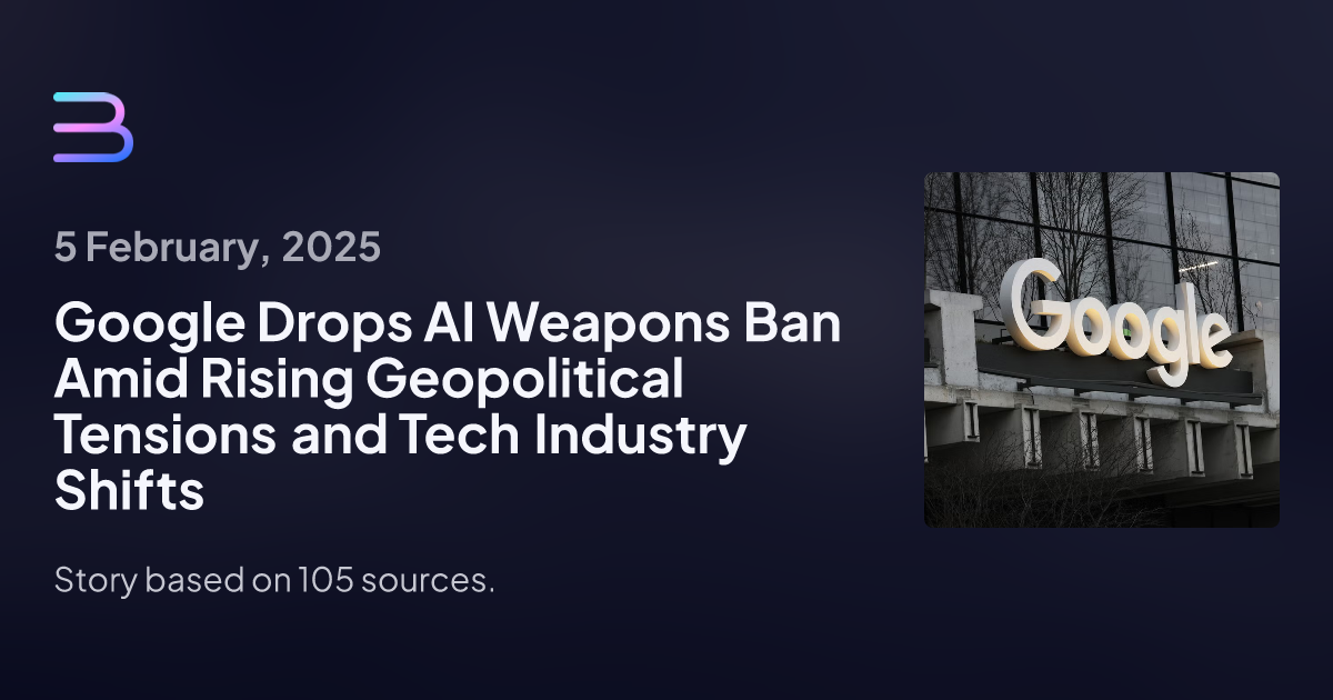 Google Drops AI Weapons Pledge, Pivots to Defense Amid Market Pressure and Geopolitical Tensions