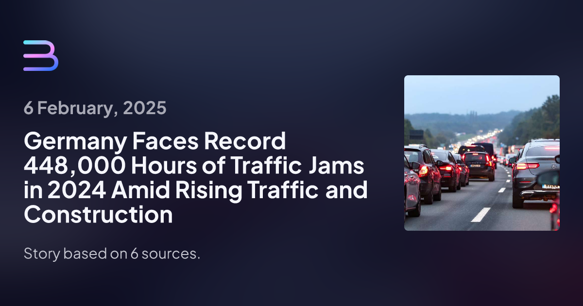 German Highways Hit Record 516,000 Traffic Jams in 2024 Amid Infrastructure Strain