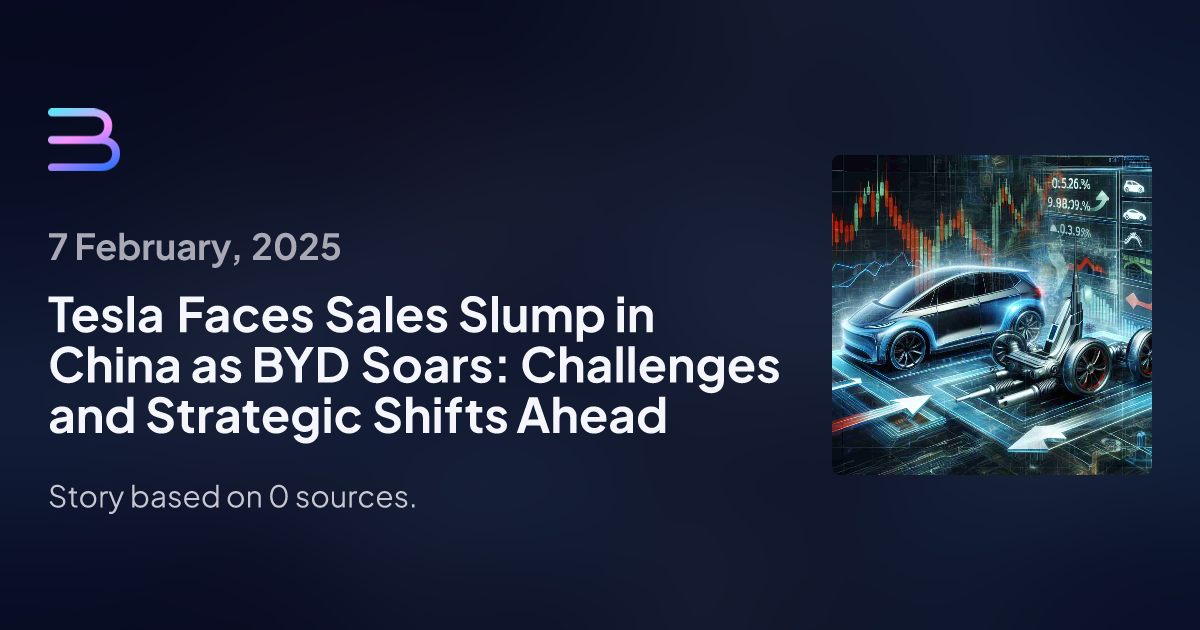 Tesla Faces Sales Slump in China as BYD Soars: Challenges and Strategic Shifts Ahead