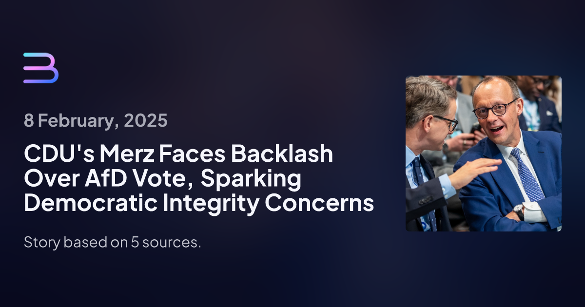 CDU Leader Faces Backlash for Controversial AfD Collaboration on Migration Proposal